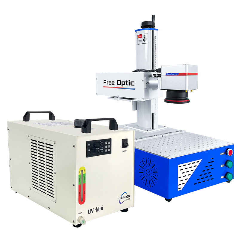 3W 5W 8W 10W Industrial Etching Engraving Desktop Integrated Small Size UV Laser Marking Machine