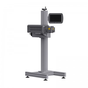 High Speed Auto Online Flying Co2 Laser Marking Machine Industrial Expiry Date Batch Coding Printer