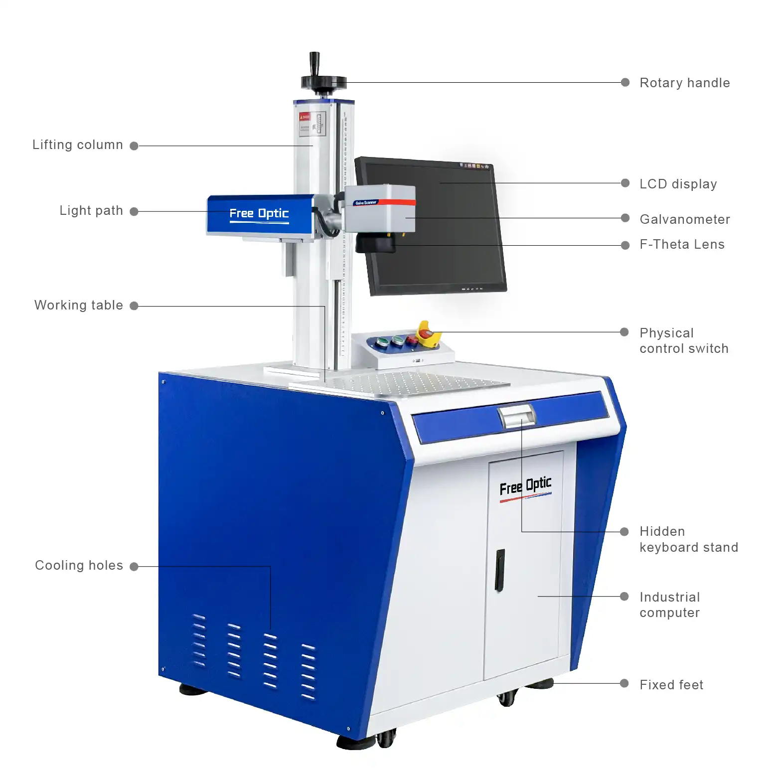 3D 파이버 레이저 마킹 조각 기계