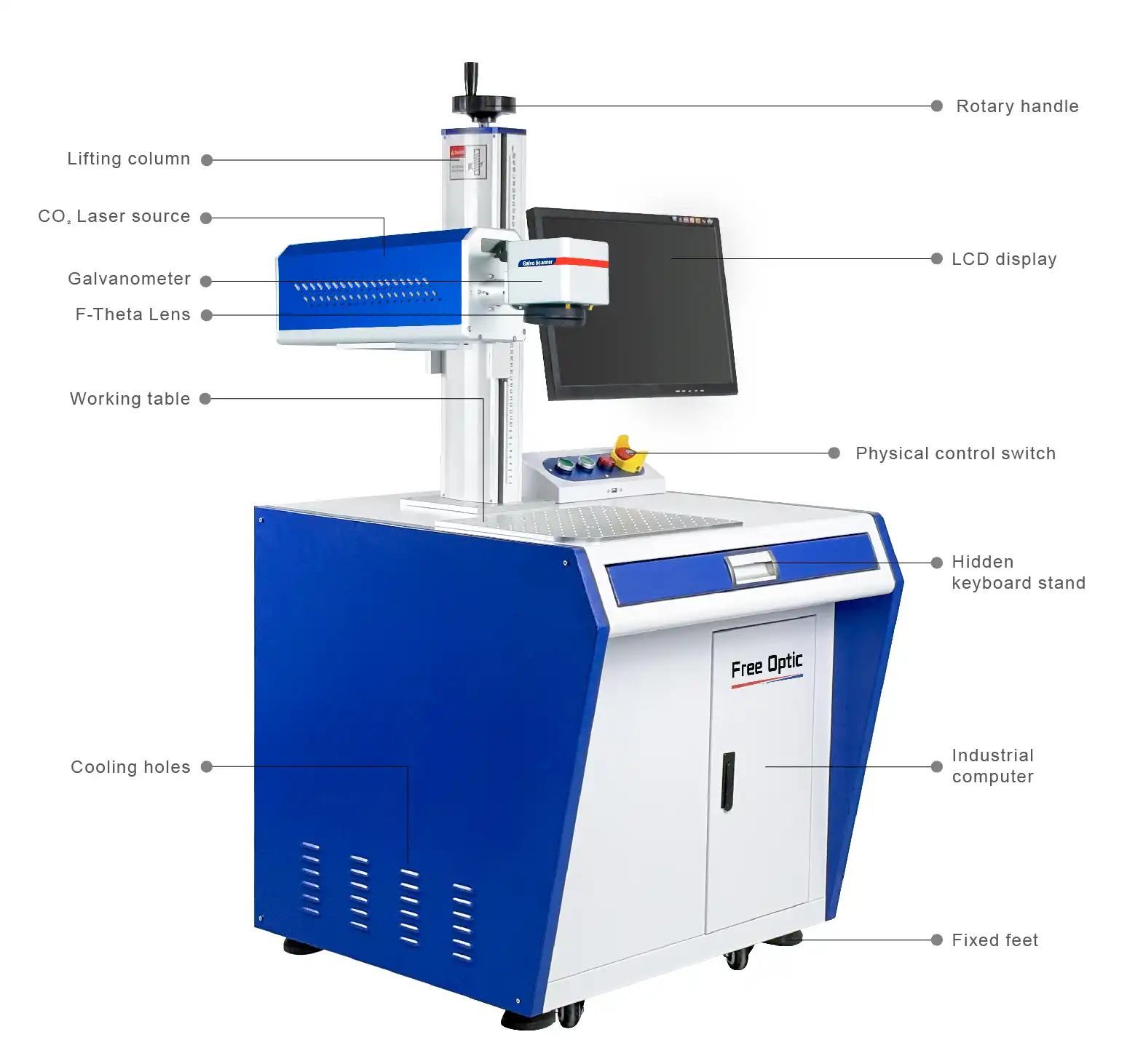 Glass Engraving Laser Marking Machine