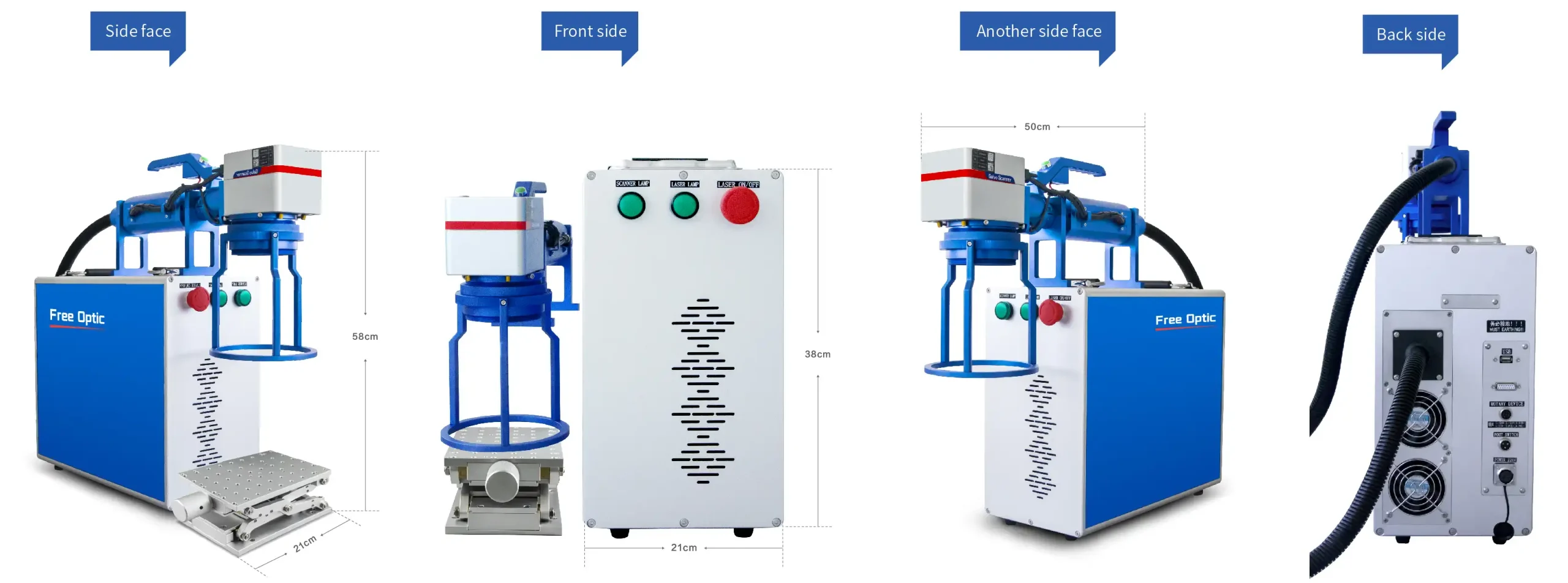 Machine de marquage laser à fibre portative